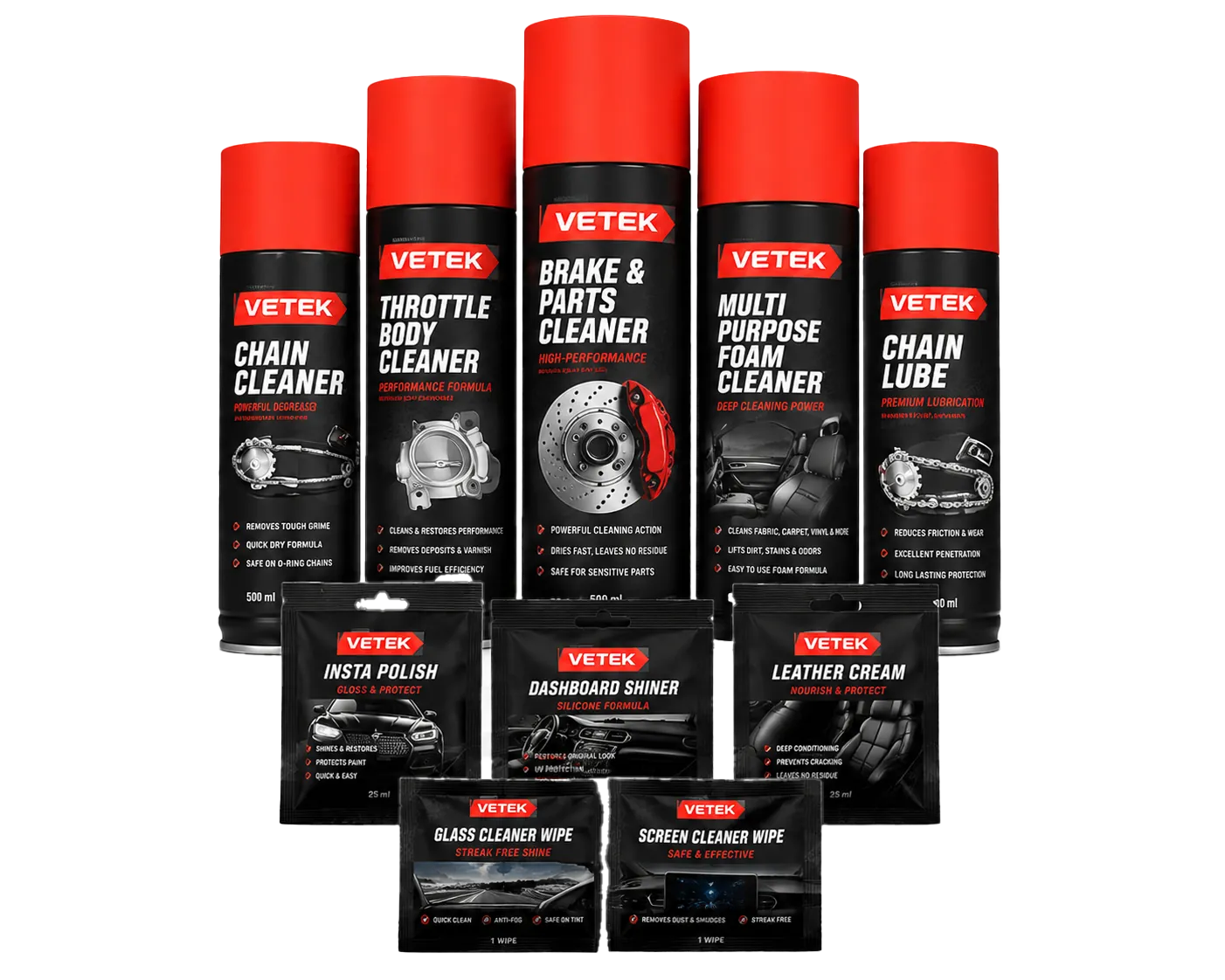 Vetek auto care range